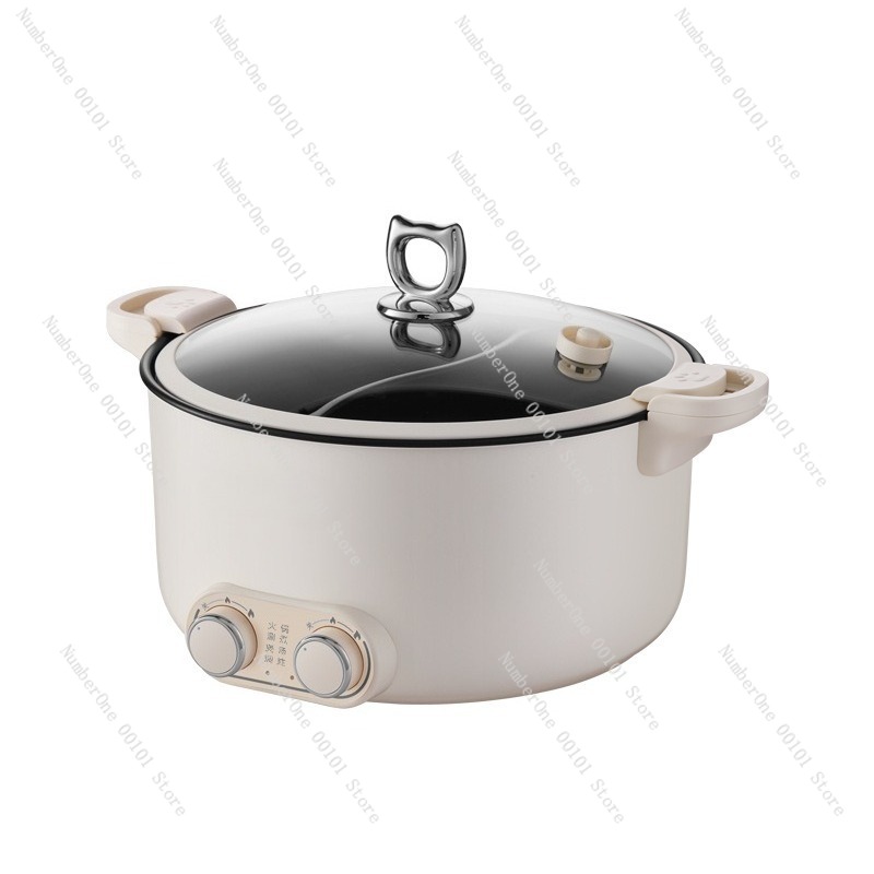 Hot Pot Electric - قدر كهربائي مزدوج سعة 6 لتر