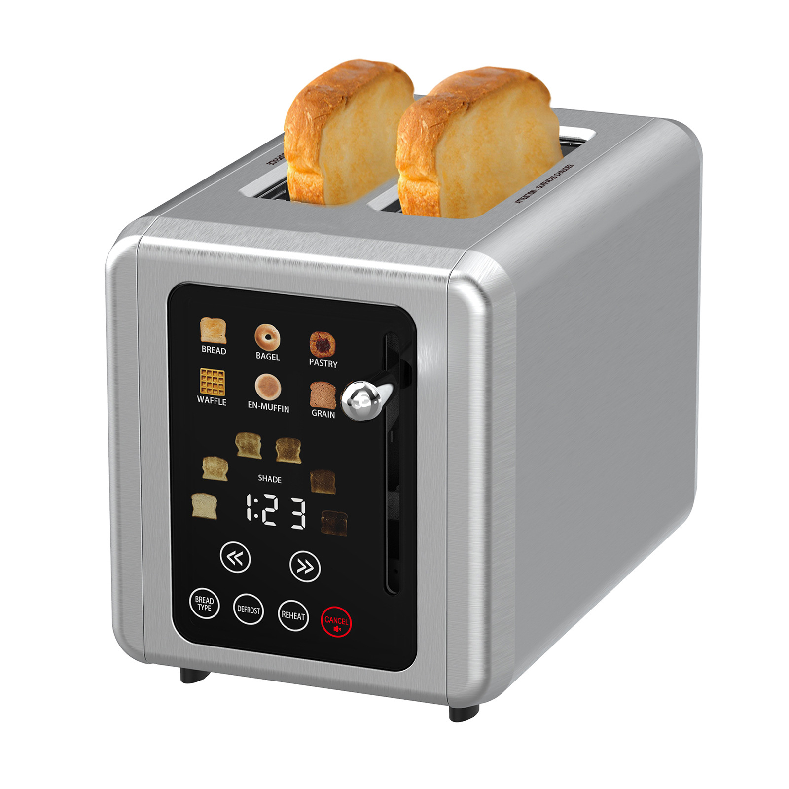 Toaster 4 Slice - محمصة خبز من الفولاذ المقاوم للصدأ