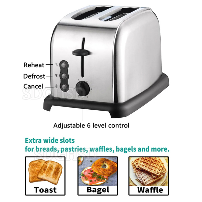 Toaster 4 Slice - محمصة كهربائية منزلية بـ 4 فتحات