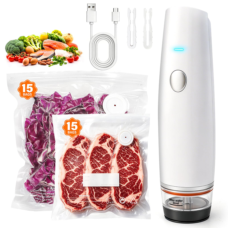 Sous Vide Immersion - جهاز تفريغ الهواء محمول قابل لإعادة