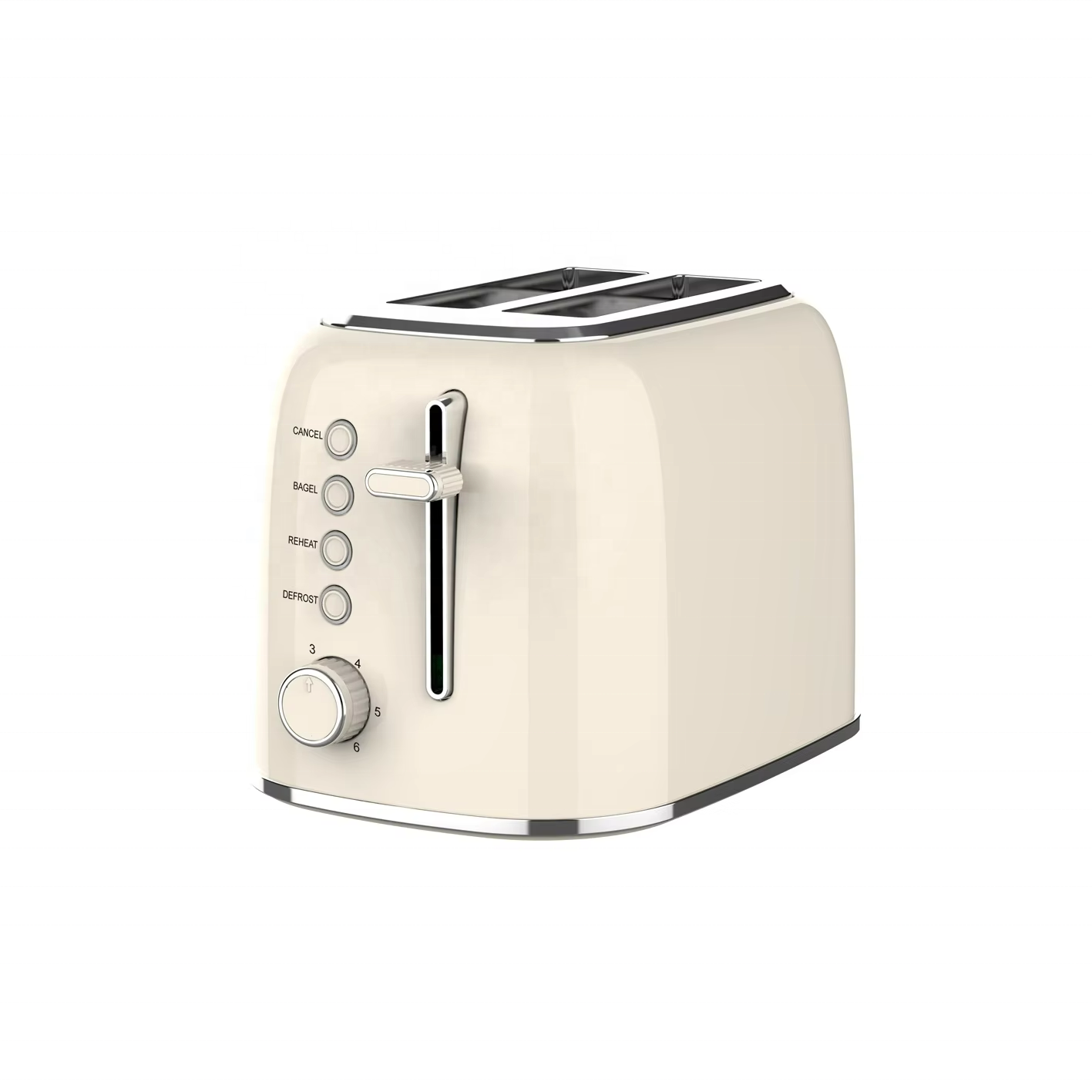Toaster 4 Slice - محمصة خبز كلاسيكية من الفولاذ المقاوم