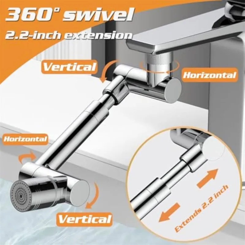 Kitchen Appliances Bundle - 1440 أداة تمديد صنبور المطبخ المعدنية