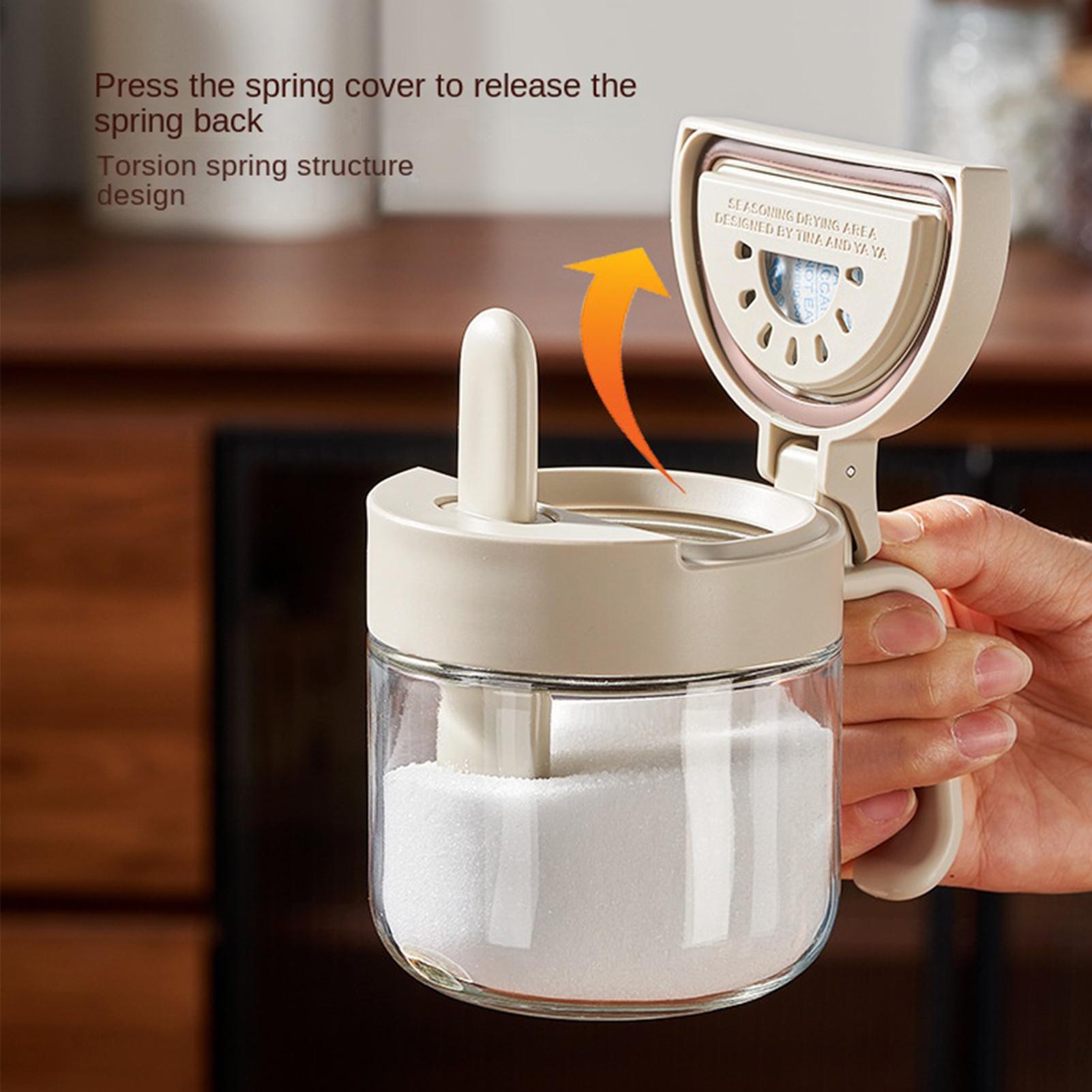 Kitchen Appliances Cabinet - وعاء توابل مانع للتسرب لتخزين الملح