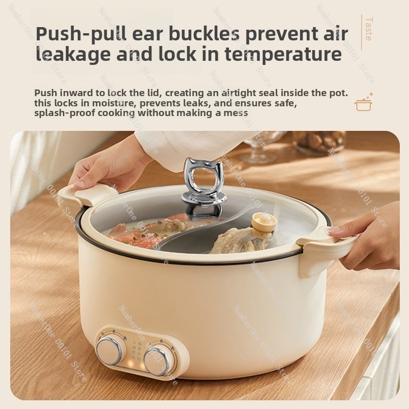قدر كهربائي مزدوج سعة 6 لتر و  - مراجعة Hot Pot Electric وسعره