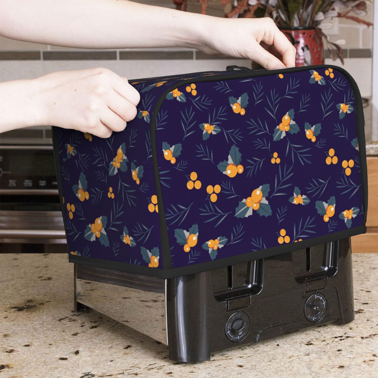 غطاء محمصة خبز مطبوع على فاكهة - مراجعة Toaster 4 Slice وسعره