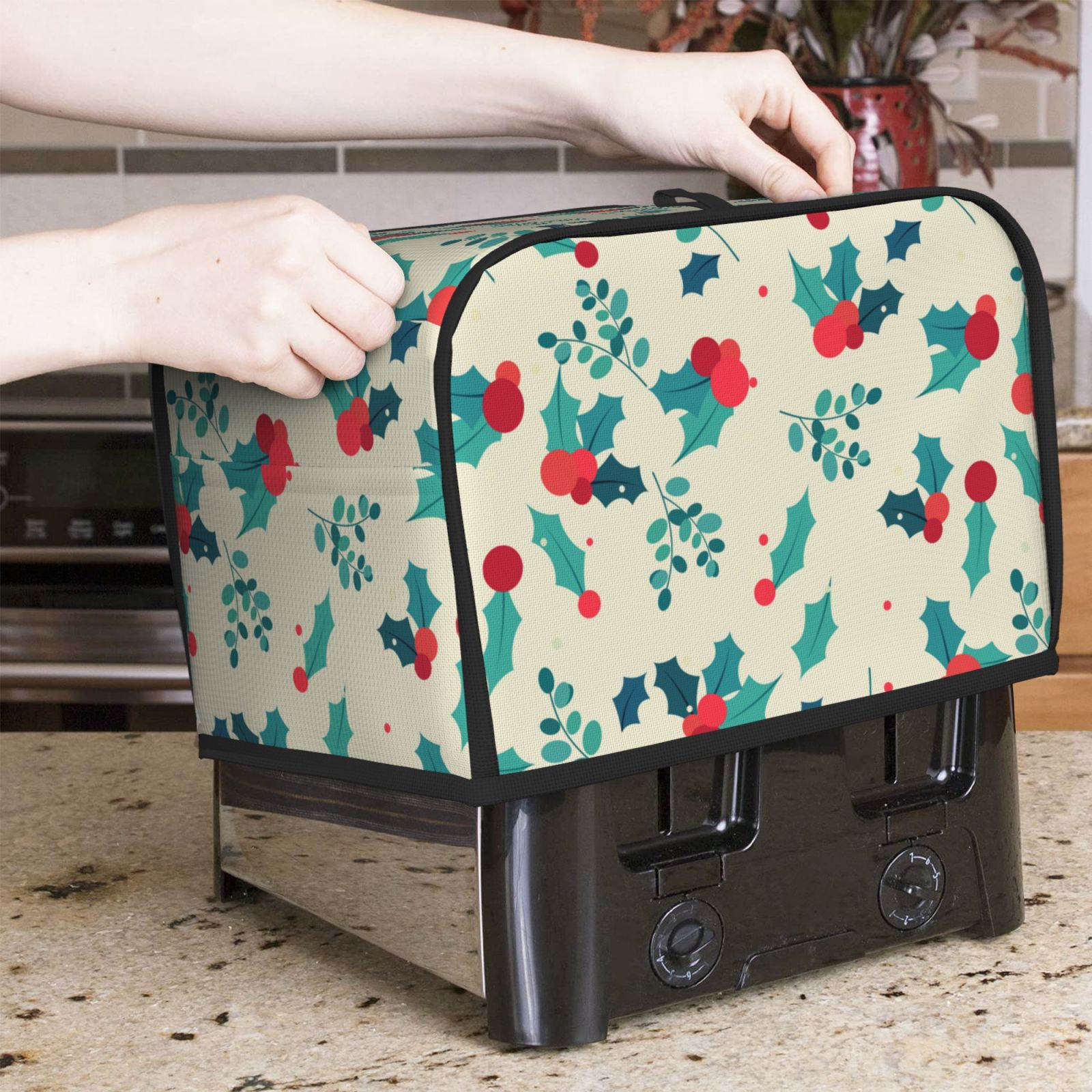 غطاء محمصة خبز مطبوع على فاكهة - مراجعة Toaster 4 Slice وسعره