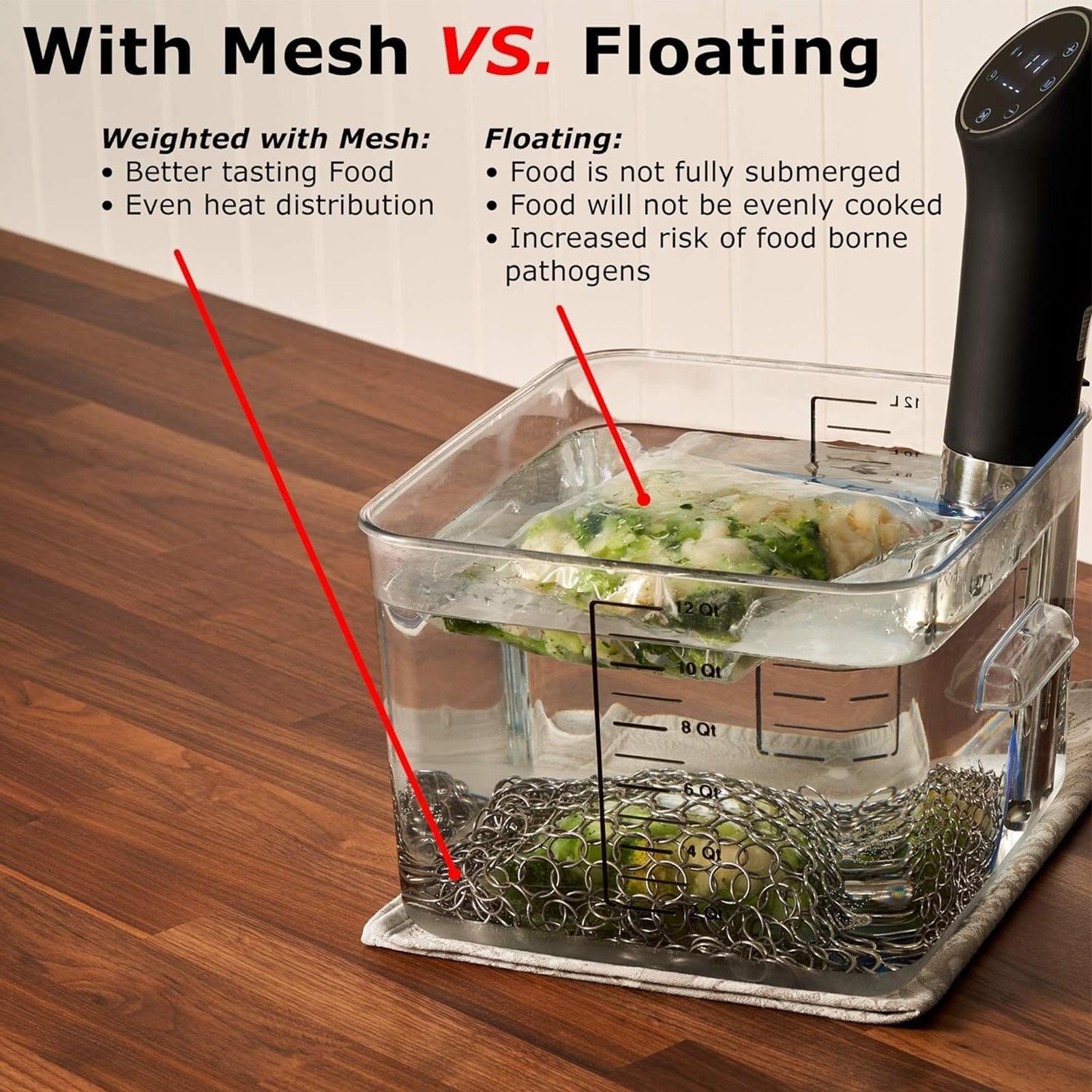Sous Vide غرق الوزن الغذاء شبك - مراجعة Sous Vide Immersion وسعره