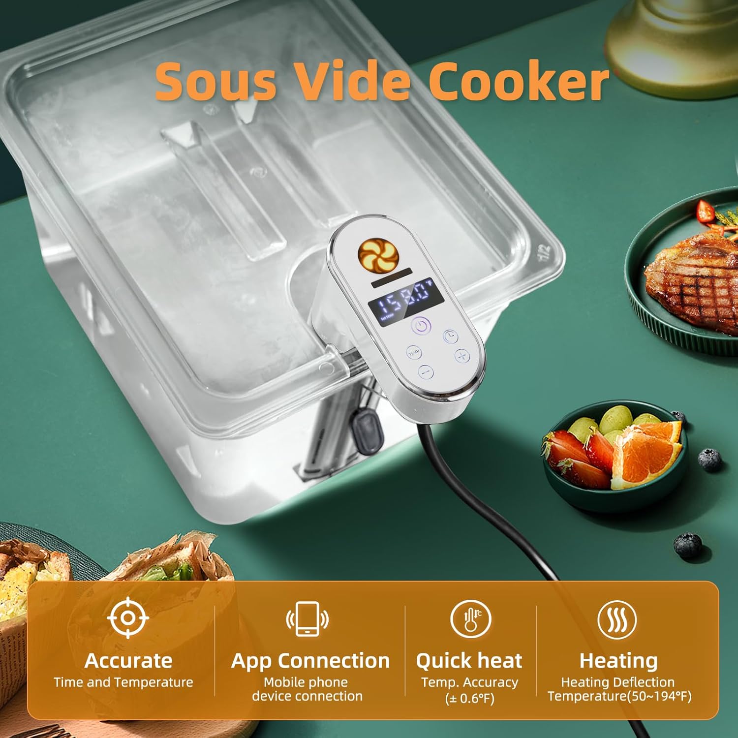 جهاز طهي سو فيد ذكي بقوة 1300  - مراجعة Sous Vide Immersion وسعره