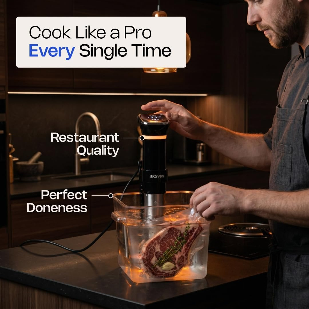 جهاز طهي سو فيد بقوة 1100 واط، - مراجعة Sous Vide Immersion وسعره