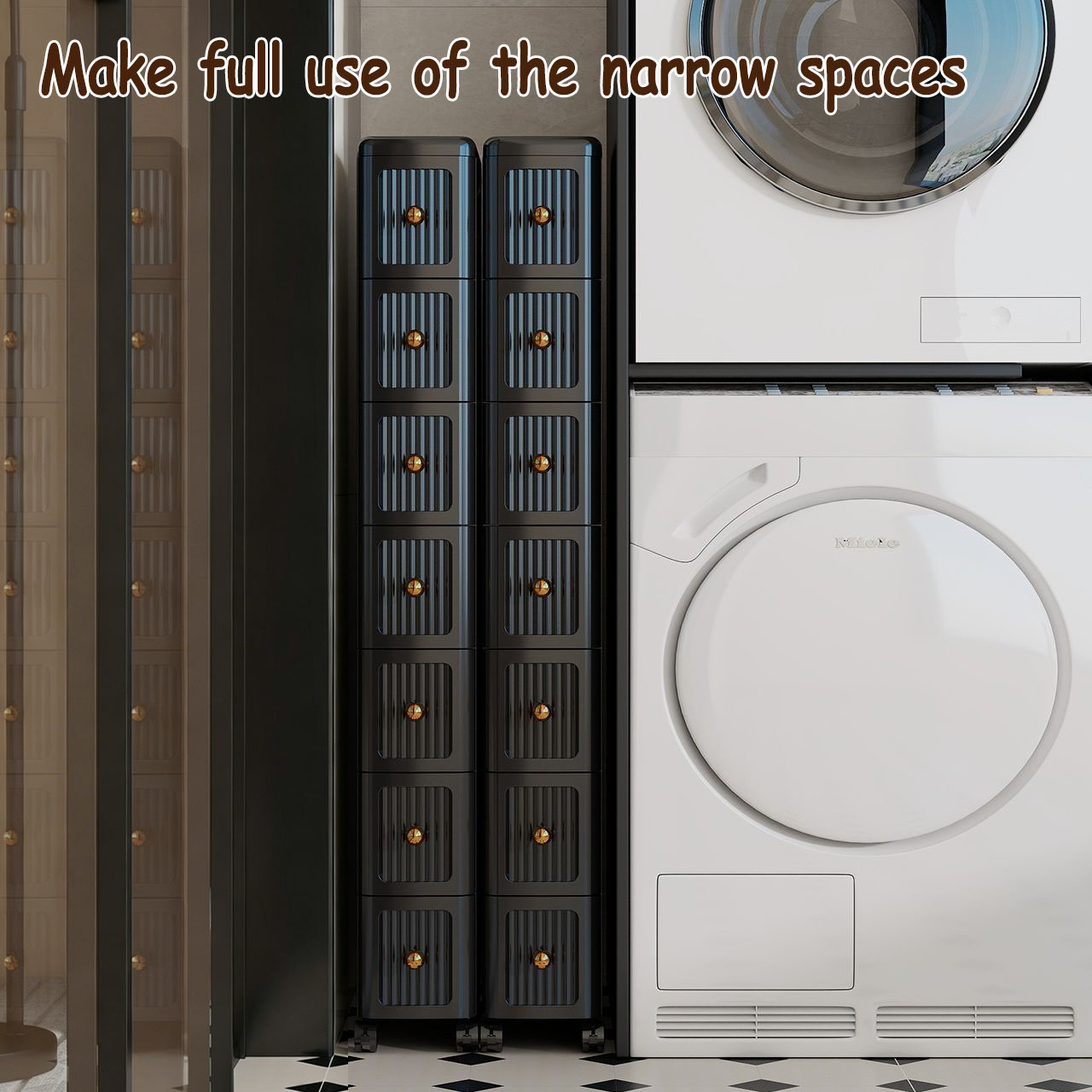 خزانة تخزين ضيقة بعرض 15 سم -  - مراجعة Kitchen Appliances Cabinet وسعره