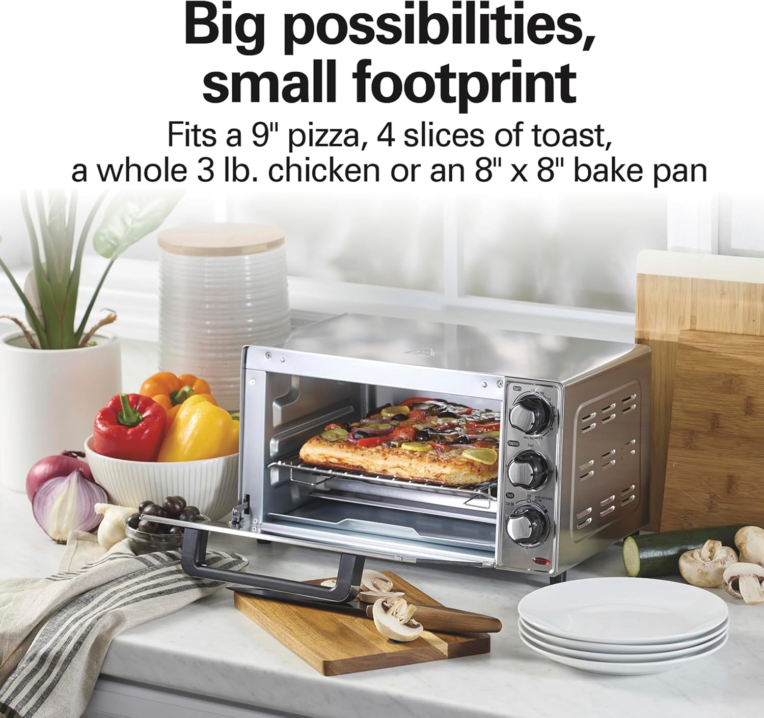 فرن توستر كبير من الفولاذ المق - مراجعة Toaster 4 Slice وسعره