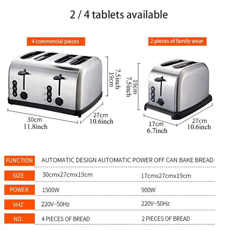 محمصة كهربائية جديدة التصميم م - مراجعة Toaster 4 Slice وسعره