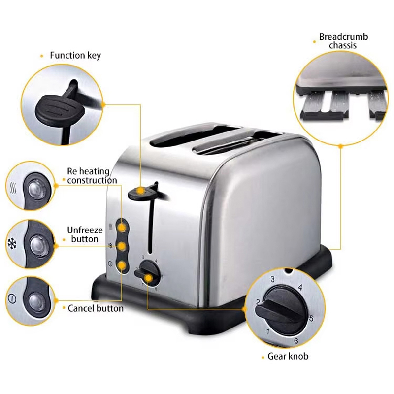 محمصة كهربائية جديدة التصميم م - مراجعة Toaster 4 Slice وسعره