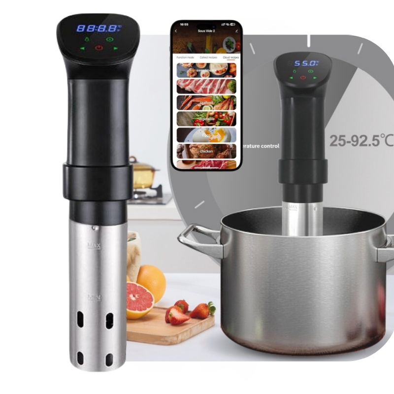 جهاز توزيع الغمر بدقة 1100 وات - مراجعة Sous Vide Immersion وسعره