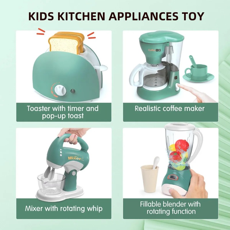 مجموعة ألعاب المطبخ للأطفال مع - مراجعة Kitchen Appliances For Gift وسعره